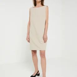 Comma Robe Chasuble - Beige -Promos Sublisca Magasin 001000689 001 V3 T4