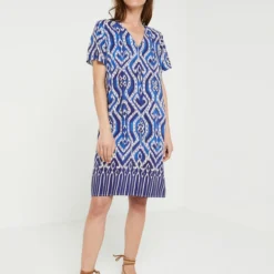 Robe Housse Fluide - Bleu -Promos Sublisca Magasin 001000696 001 V3 T4