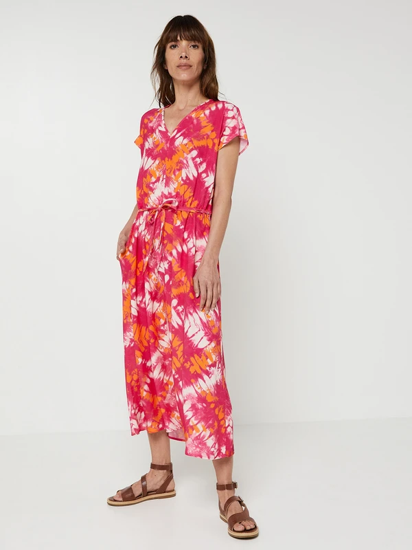 Robe Longue À Cintrer - Rose 1 Robe Longue À Cintrer - Rose