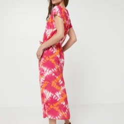 Robe Longue À Cintrer - Rose 5 Robe Longue À Cintrer - Rose -Promos Sublisca Magasin 001000702 001 V2 T4