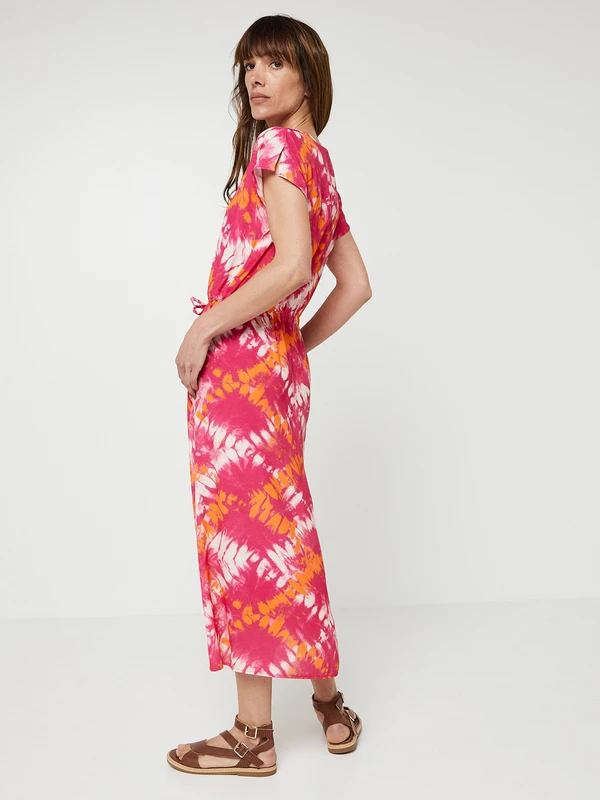 Robe Longue À Cintrer - Rose 2 Robe Longue À Cintrer - Rose – Image 2