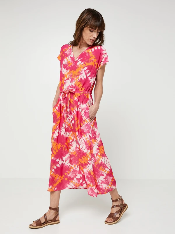 Robe Longue À Cintrer - Rose 3 Robe Longue À Cintrer - Rose – Image 3