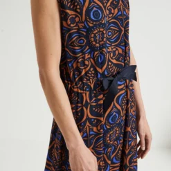 Robe Longue Fendue, Sans Manches - Bleu -Promos Sublisca Magasin 001000703 001 V4 T4