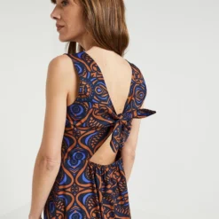 Robe Longue Dos Nu - Bleu -Promos Sublisca Magasin 001000903 001 V4 T4