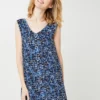 Molly Bracken Robe Chasuble Imprimé All-over Fleuri - Bleu Marine