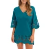 FANTASIE Robe De Plage Tunique Avec Guipure Dione - Petrol