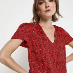 Ikks Robe Taille Basse Volantée - Rouge Bordeaux 7 Ikks Robe Taille Basse Volantée - Rouge Bordeaux -Promos Sublisca Magasin 001004414 001 V4 T4