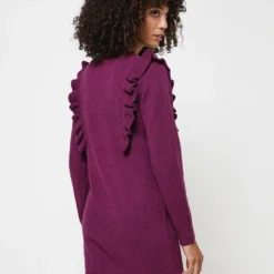 Molly Bracken Robe Pull Volantée - Violet -Promos Sublisca Magasin 001004418 001 V2 T4