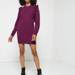 Molly Bracken Robe Pull Volantée - Violet -Promos Sublisca Magasin 001004418 001 V3 T4