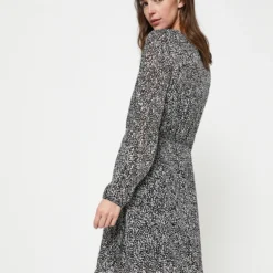 Comma Robe Baby Doll - Noir Mat -Promos Sublisca Magasin 001004427 002 V2 T4