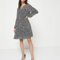 Comma Robe Baby Doll - Noir Mat -Promos Sublisca Magasin 001004427 002 V4 T4