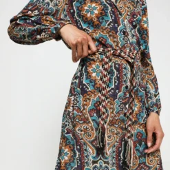 Robe Longue Ceinturée - Orange -Promos Sublisca Magasin 001004461 001 V4 T4