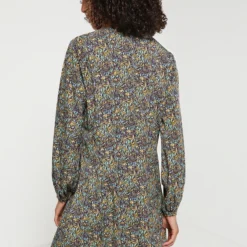 Molly Bracken Robe Blousante Faux Boutonnage - Violet -Promos Sublisca Magasin 001004466 001 V2 T4