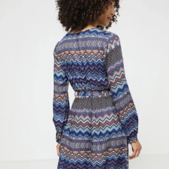 Robe Droite Ceinturée - Bleu -Promos Sublisca Magasin 001004486 001 V4 T4