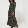 Molly Bracken Robe Longue Fleurie - Noir