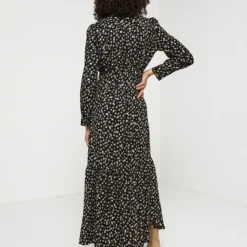 Molly Bracken Robe Longue Fleurie - Noir -Promos Sublisca Magasin 001004508 001 V2 T4