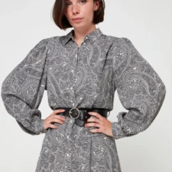 ESPRIT Robe Chemisier Imprimée - Beige -Promos Sublisca Magasin 001004516 001 V3 T4