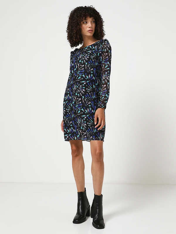 Molly Bracken Robe Housse En Voile Imprimé - Noir 3 Molly Bracken Robe Housse En Voile Imprimé - Noir – Image 3