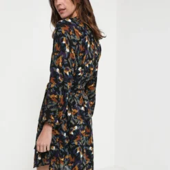 ONE STEP Robe Fluide Imprimée Néo Camouflage - Vert -Promos Sublisca Magasin 001004534 001 V2 T4