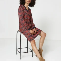 Robe Droite Esprit Sweat-shirt - Rouge -Promos Sublisca Magasin 001004545 001 V3 T4