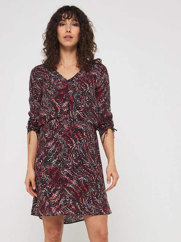 ONE STEP Robe Faux Ensemble Imprimée - Noir 1 ONE STEP Robe Faux Ensemble Imprimée - Noir