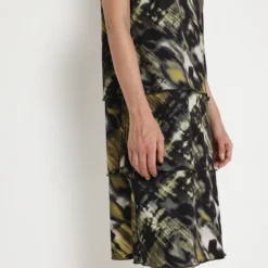 Betty Barclay Robe En Jersey Imprimé - Vert Kaki -Promos Sublisca Magasin 001004566 001 V4 T4