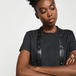 Ikks Robe Maille Milano Effet Tweed - Bleu Marine -Promos Sublisca Magasin 001004627 001 V4 T4