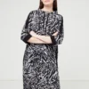 Betty Barclay Robe En Molleton Imprimé Animalier - Noir