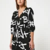 Desigual Robe Portefeuille Coton Stretch - Noir
