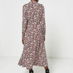 S.Oliver Robe Chemisier En Viscose Imprimée - Rouge 7 S.Oliver Robe Chemisier En Viscose Imprimée - Rouge -Promos Sublisca Magasin 001006002 001 V4 T4