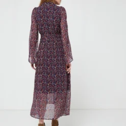 ONE STEP Robe Ceinturée - Violet -Promos Sublisca Magasin 001006048 001 V3 T4