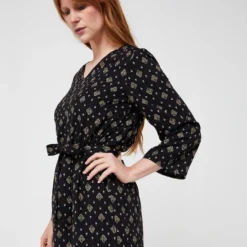 Robe Housse Mini Motif Cachemire - Noir 7 Robe Housse Mini Motif Cachemire - Noir -Promos Sublisca Magasin 001006053 001 V4 T4