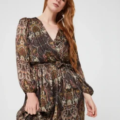 Robe Nouée À La Taille - Noir -Promos Sublisca Magasin 001006171 001 V3 T4