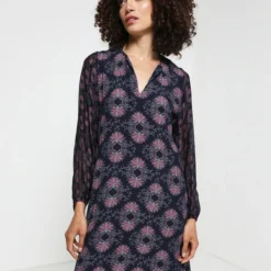 Robe La Fée Maraboutée - Bleu Encre