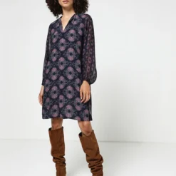 Robe La Fée Maraboutée - Bleu Encre -Promos Sublisca Magasin 001006813 001 V3 T4