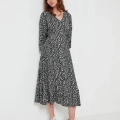 Robe Effet Portefeuille Imprimée - Noir -Promos Sublisca Magasin 001009732 001 V4 T4