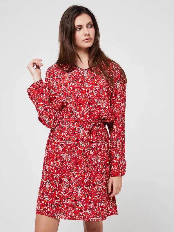 Robe Housse Imprimée - Rouge 1 Robe Housse Imprimée - Rouge