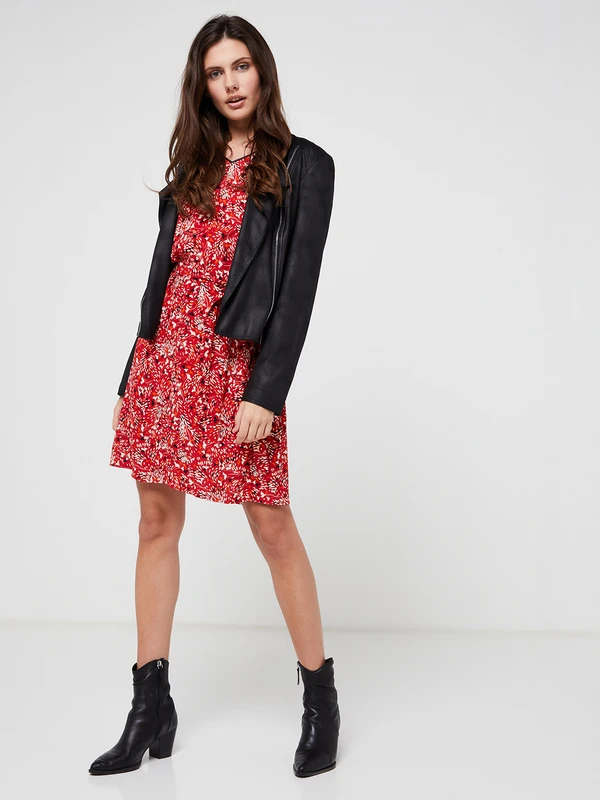 Robe Housse Imprimée - Rouge 3 Robe Housse Imprimée - Rouge – Image 3