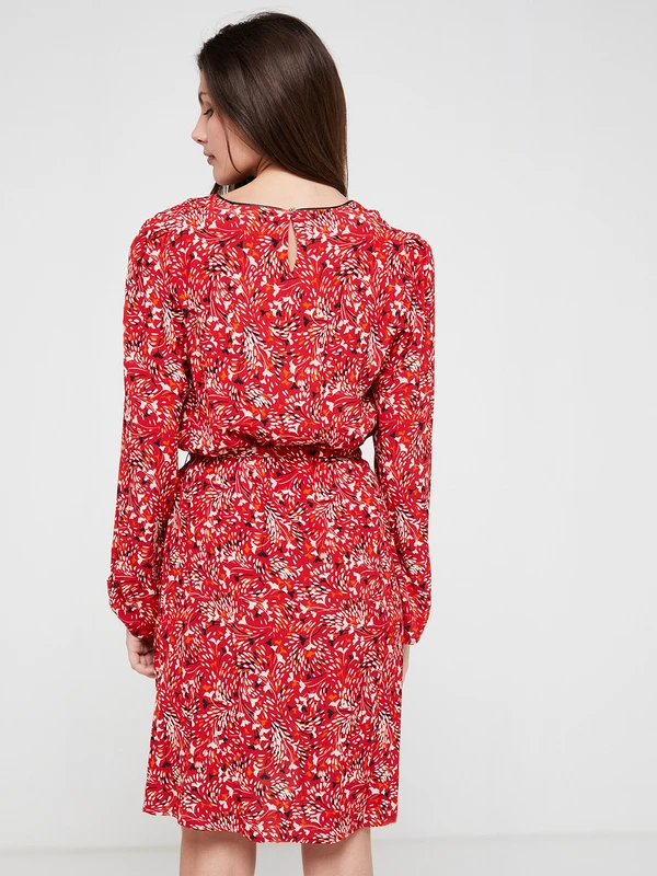 Robe Housse Imprimée - Rouge 4 Robe Housse Imprimée - Rouge – Image 4