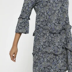 Vero Moda Robe Babydoll À Imprimée - Bleu Marine -Promos Sublisca Magasin 001009735 001 V4 T4