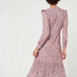 Robe En Crépon Esprit Bohème - Rose -Promos Sublisca Magasin 001009804 001 V4 T4