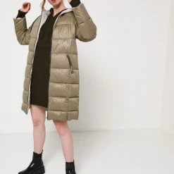 Robe Pull À Capuche - Vert Kaki -Promos Sublisca Magasin 001009868 002 V3 T4