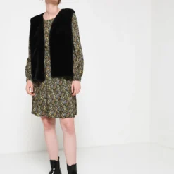 Robe Blousante, Imprimé Floral - Vert Kaki 6 Robe Blousante, Imprimé Floral - Vert Kaki -Promos Sublisca Magasin 001009874 001 V3 T4