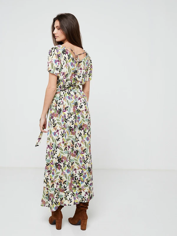 Robe Imprimée - Ecru 3 Robe Imprimée - Ecru – Image 3