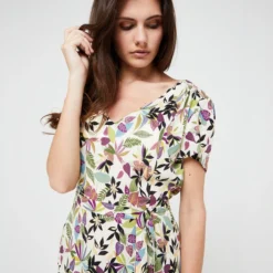 Robe Imprimée - Ecru 7 Robe Imprimée - Ecru -Promos Sublisca Magasin 001009881 001 V4 T4