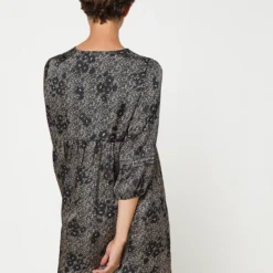 Robe Courte Satinée - Noir 5 Robe Courte Satinée - Noir -Promos Sublisca Magasin 001009884 001 V2 T4