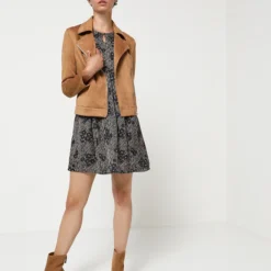 Robe Courte Satinée - Noir 6 Robe Courte Satinée - Noir -Promos Sublisca Magasin 001009884 001 V3 T4