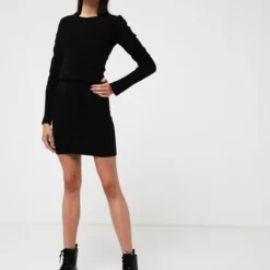 KAPORAL Robe En Tricot - Noir -Promos Sublisca Magasin 001009888 001 V3 T4