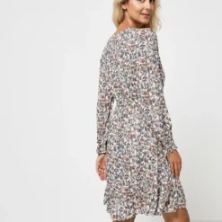 Robe Inspiration Cache Cœur Ceinturé - Ecru 5 Robe Inspiration Cache Cœur Ceinturé - Ecru -Promos Sublisca Magasin 001011288 001 V2 T4