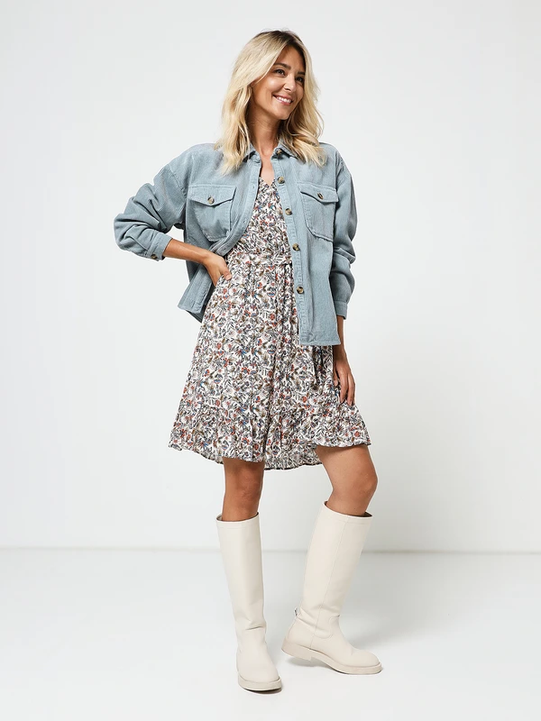 Robe Inspiration Cache Cœur Ceinturé - Ecru 3 Robe Inspiration Cache Cœur Ceinturé - Ecru – Image 3